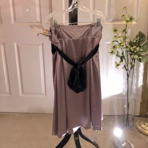 Maxi skirt high waist with Black belt